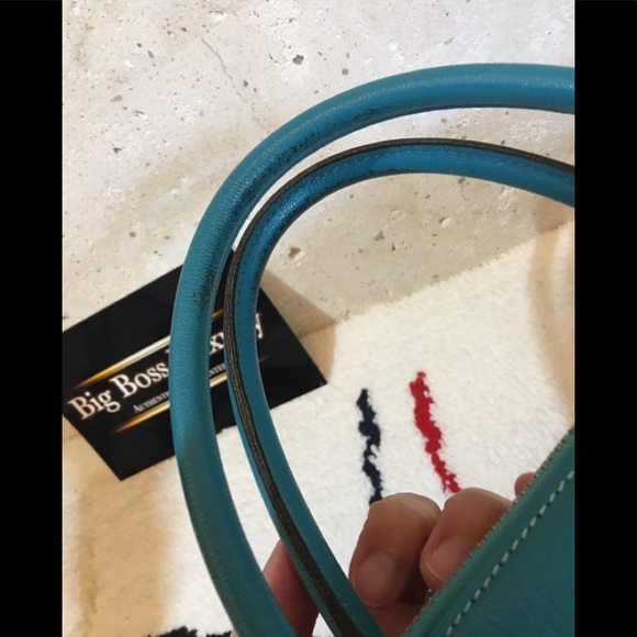 ❌SOLD❌Authentic Hermes Chevre Mysore Bolide31 Turquoise - Picture 10 of 12